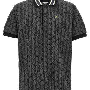Jacquard monogram polo shirt