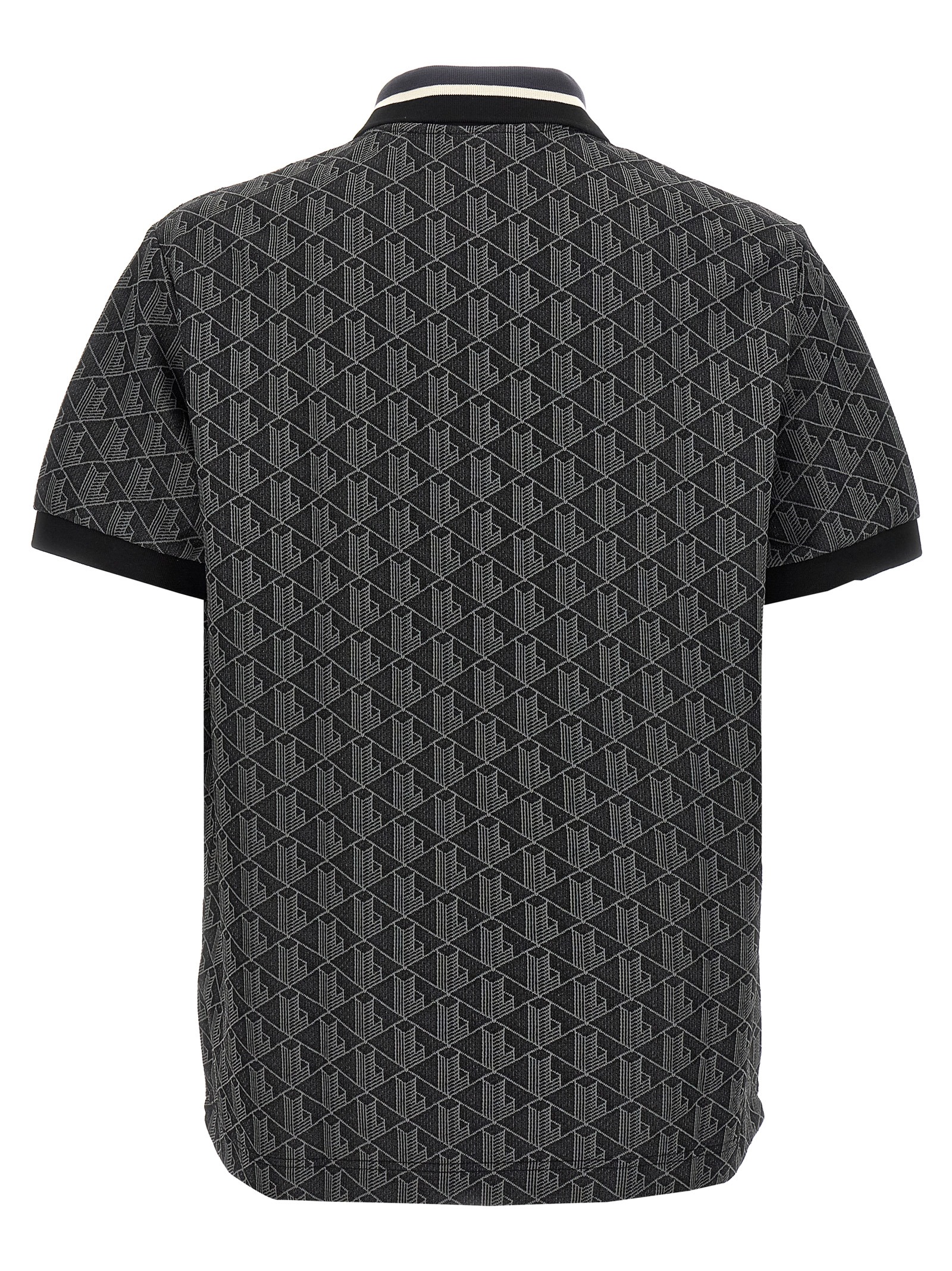 Jacquard monogram polo shirt - immagine 2