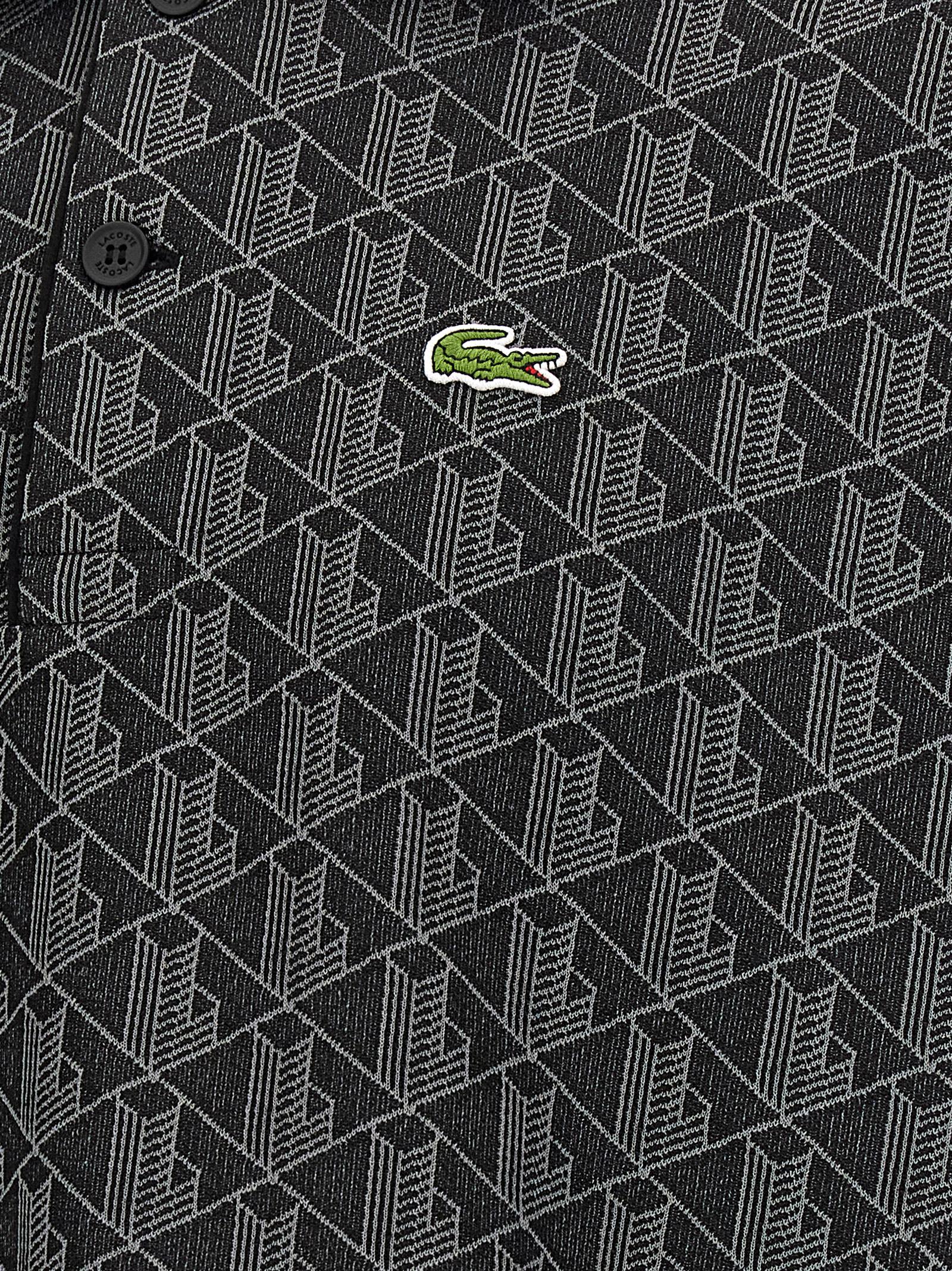 Jacquard monogram polo shirt - immagine 4