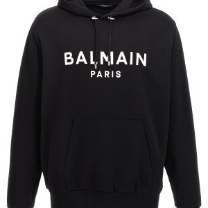 Logo print hoodie