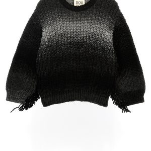 Fringed sweater