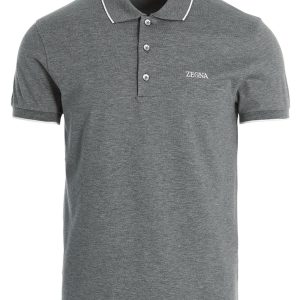 Logo embroidery polo shirt