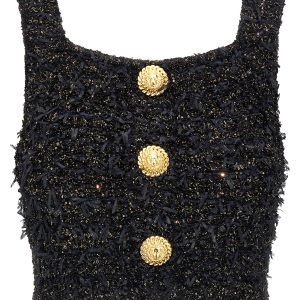 Lurex tweed top