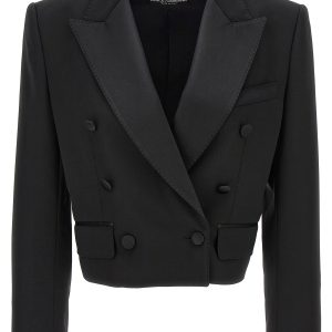 'Tuxedo' crop blazer