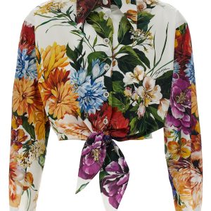 Floral crop shirt