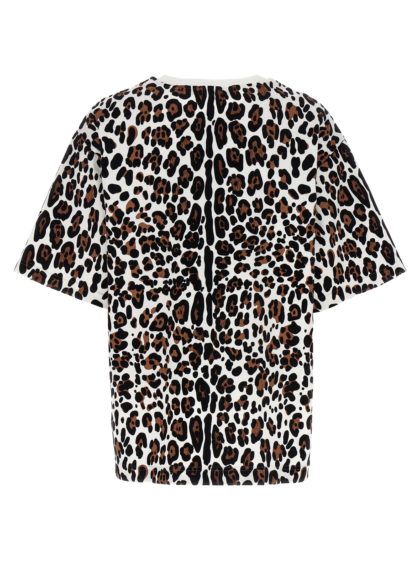 Animal print logo plaque T-shirt - immagine 2