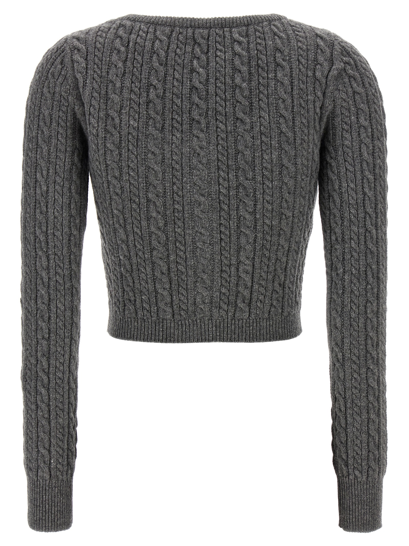 Cropped wool cardigan - immagine 2