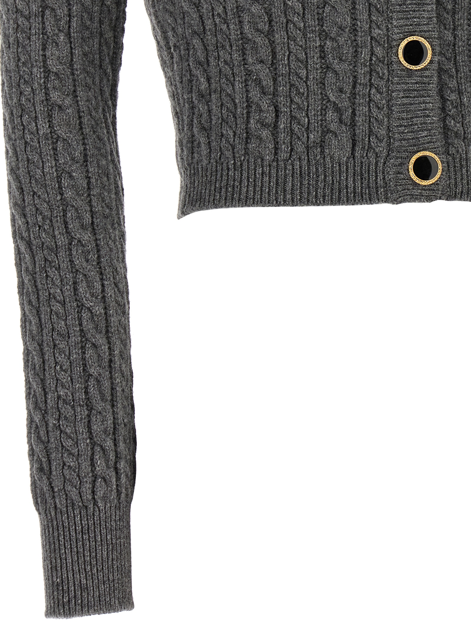 Cropped wool cardigan - immagine 4