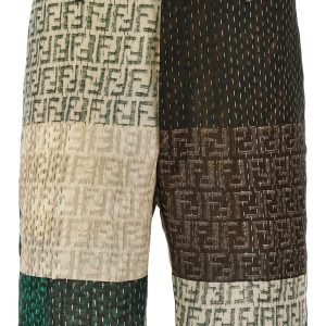 Patchwork bermuda shorts