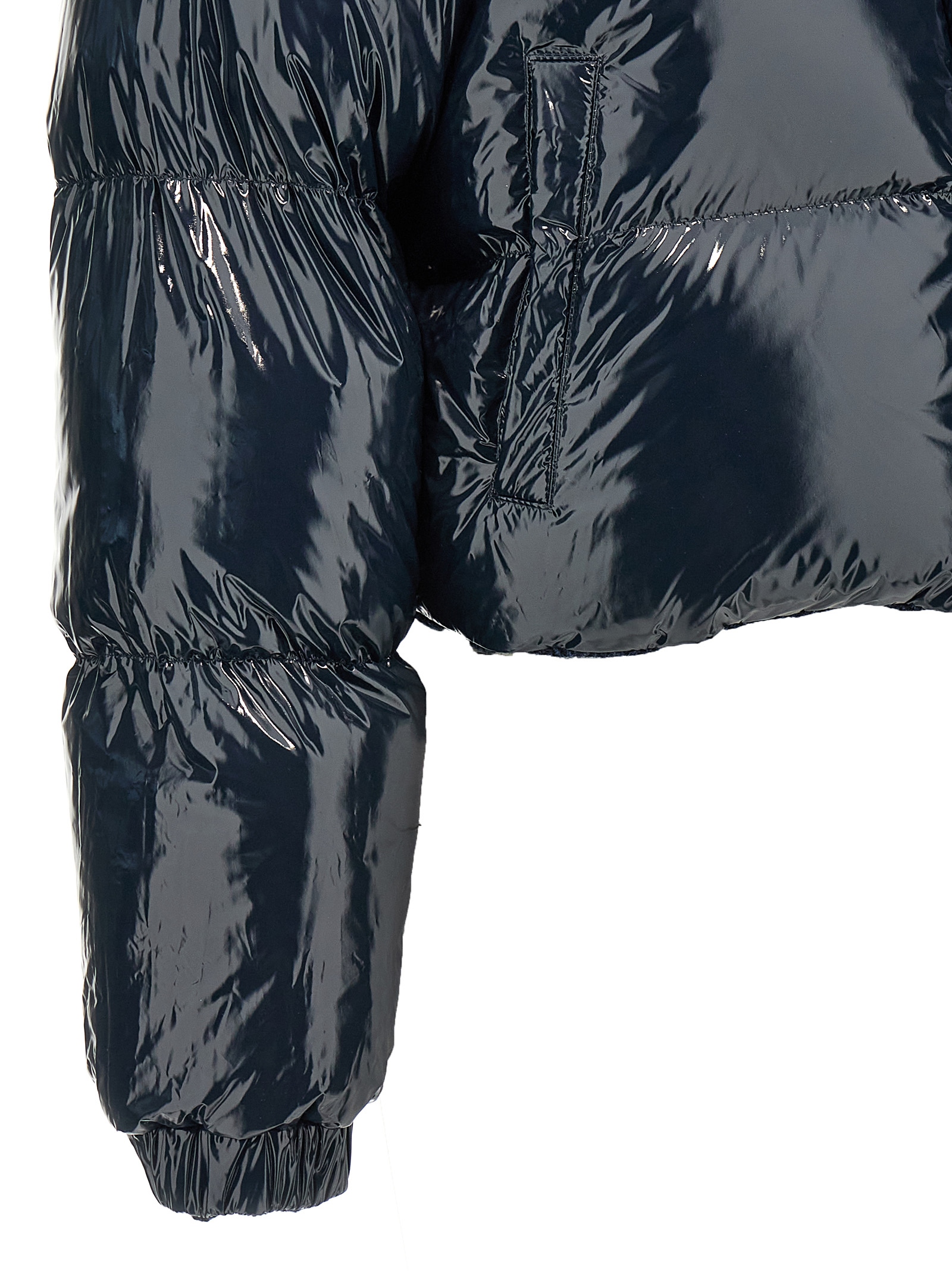 'Herringbone Harris Tweed' reversible down jacket - immagine 5