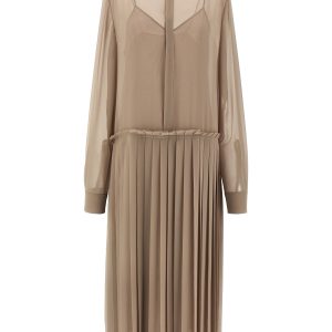'Pleated Midi' dress