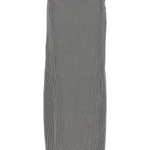 Pied de poule long skirt