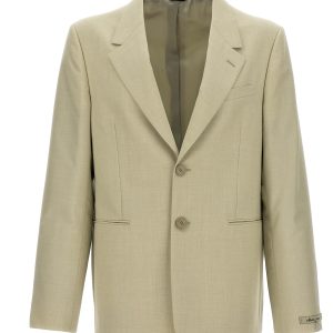 Single-breasted wool blazer
