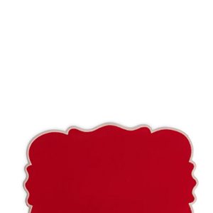 Set of 2 placemats with scalloped edge