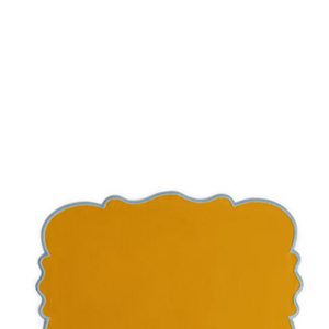 Set of 2 placemats with scalloped edge