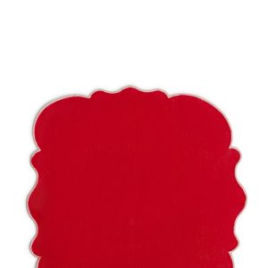 Set of 2 napkins with scalloped edge