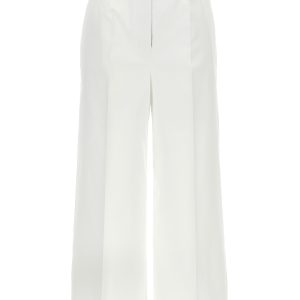 High waist cotton pants