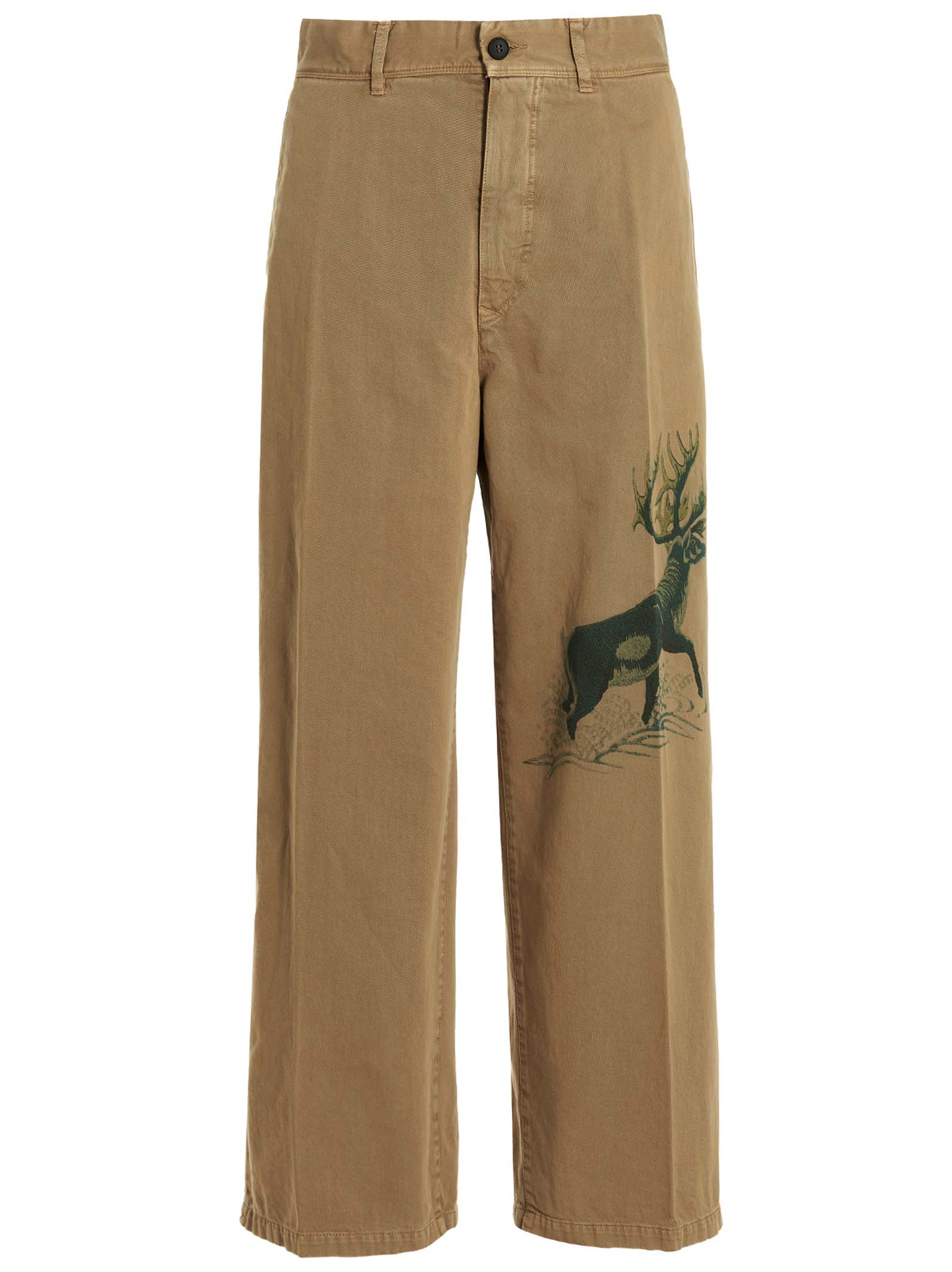 Printed cotton trousers