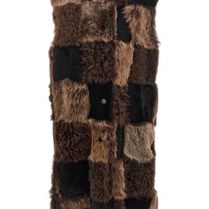 Long shearling vest