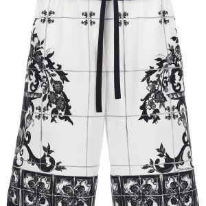 'Maiolica' print bermuda shorts