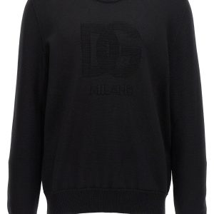 'DG' intarsia sweater