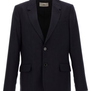 Single-breasted wool blazer