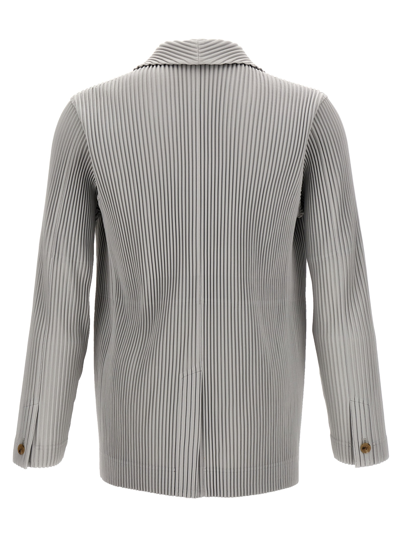 Single-breasted pleated blazer - immagine 2