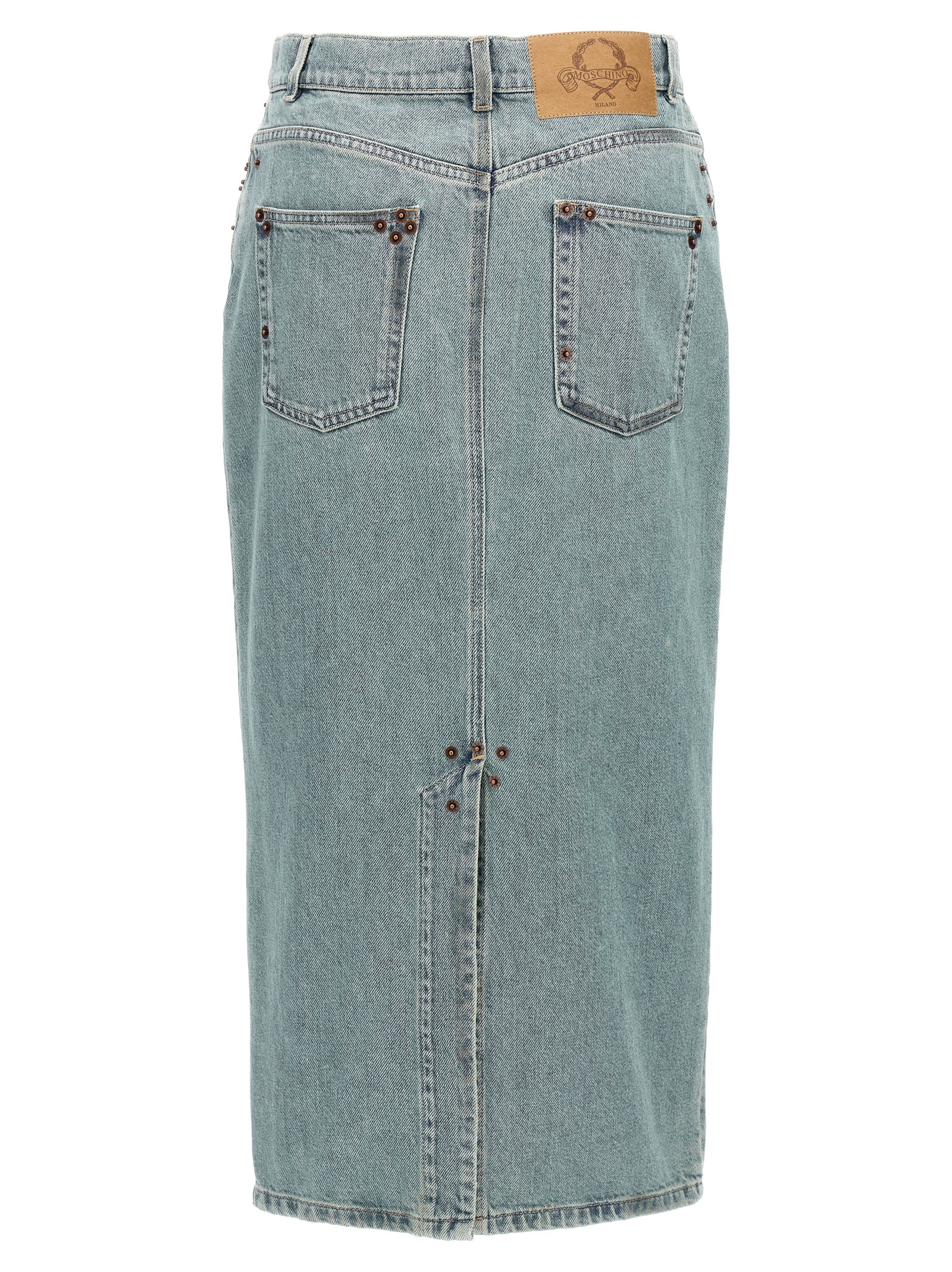 Rivets denim skirt - immagine 2