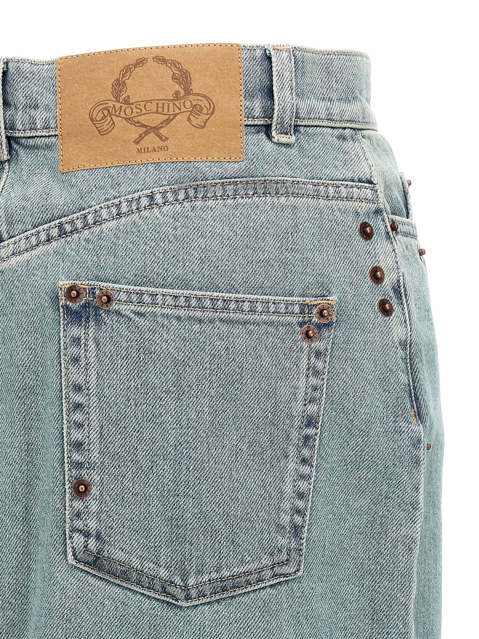 Rivets denim skirt - immagine 4