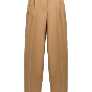 Gabardine belt pants