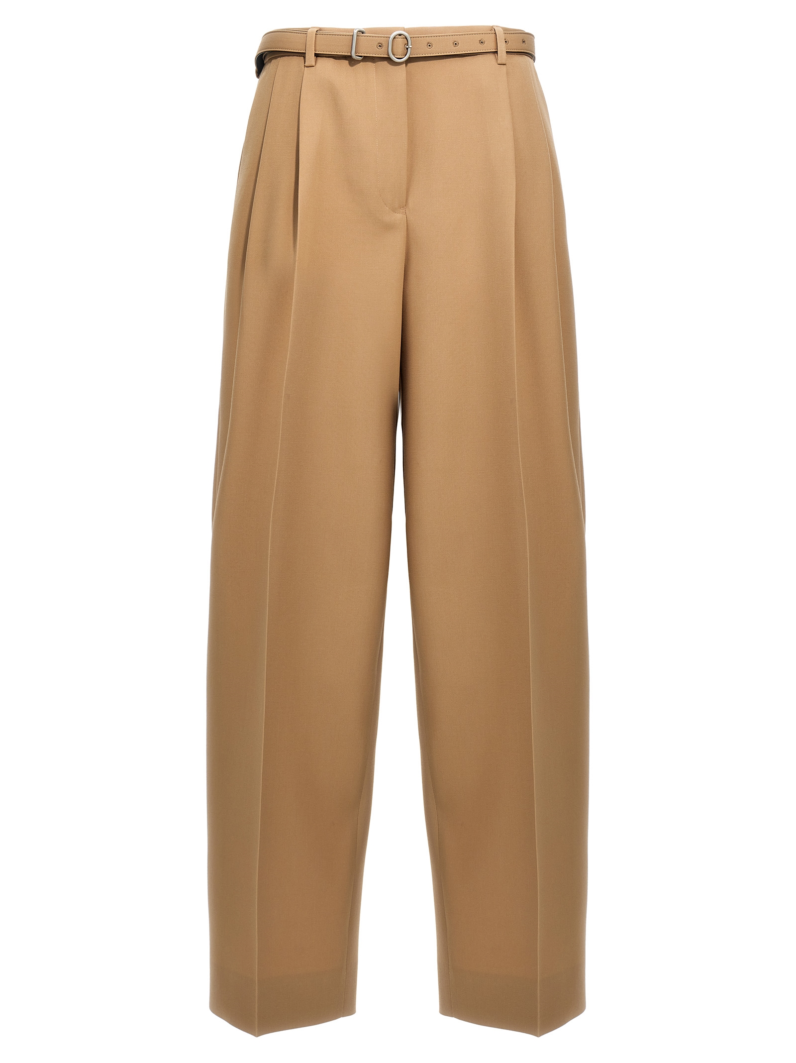 Gabardine belt pants