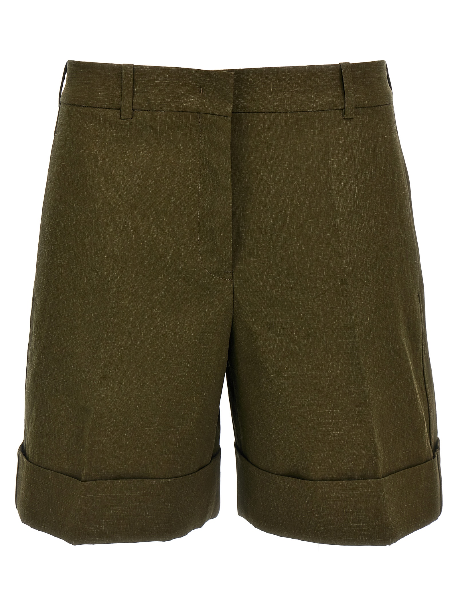 Linen bermuda shorts