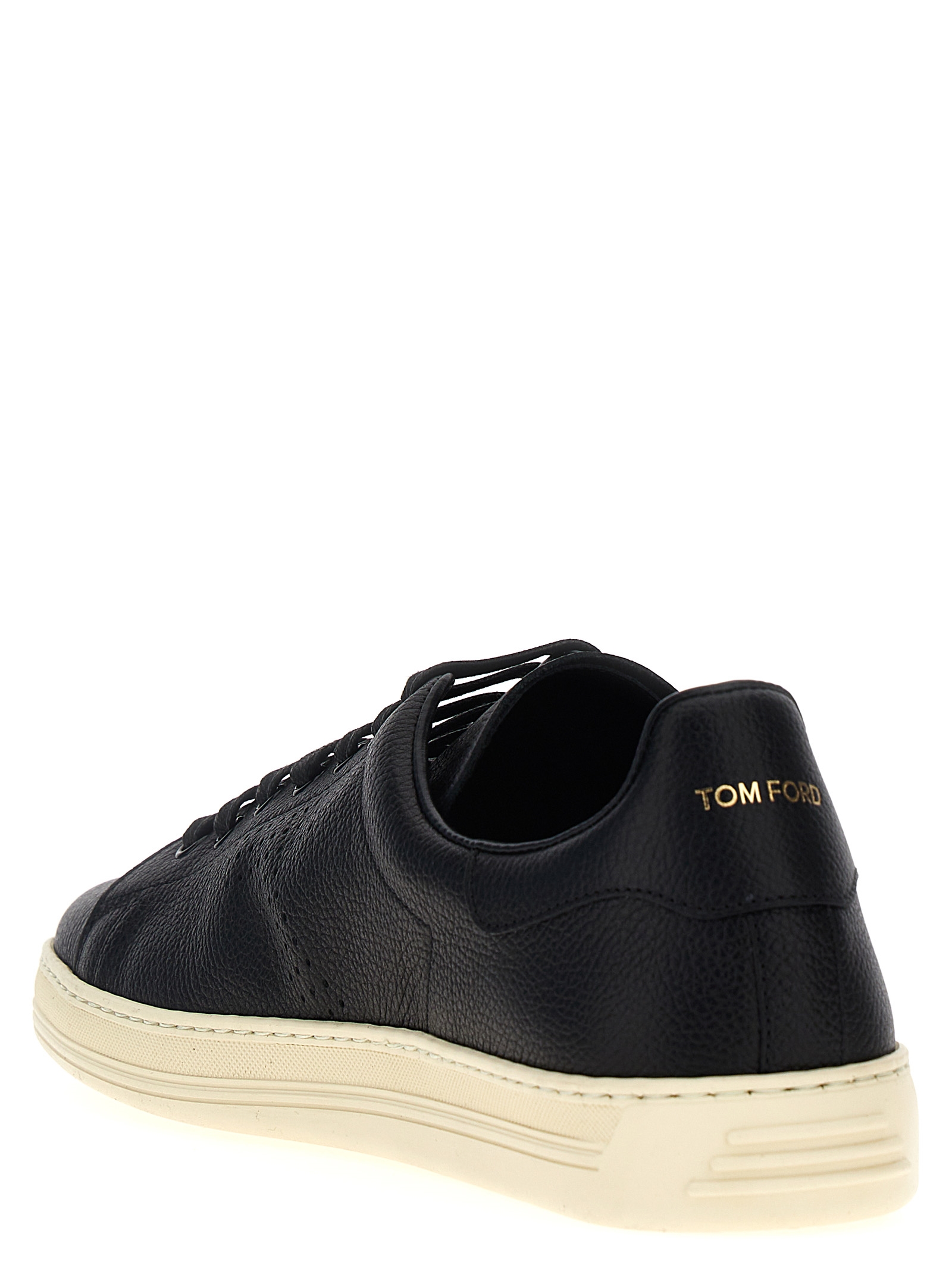 Logo leather sneakers - immagine 3