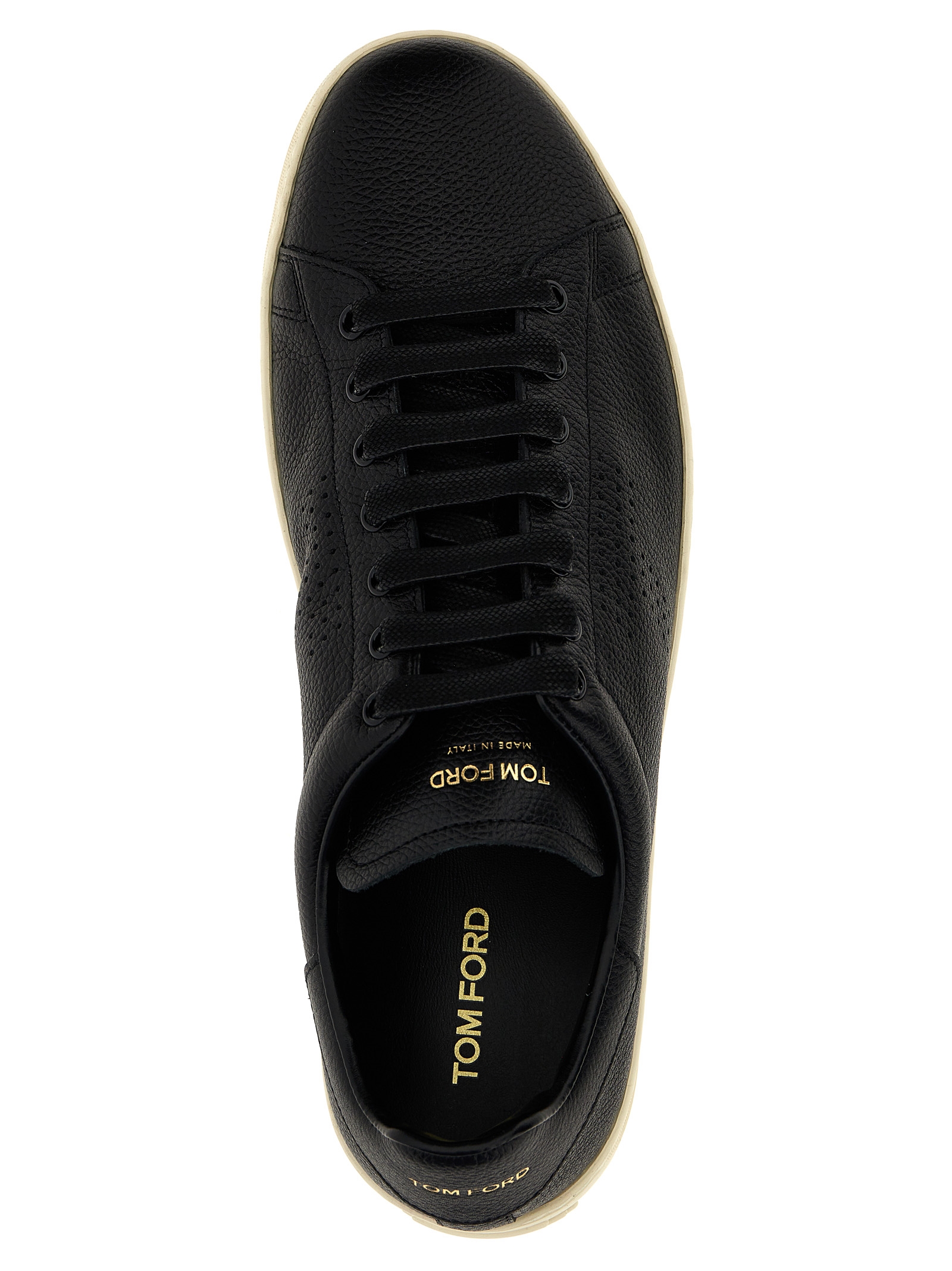 Logo leather sneakers - immagine 4
