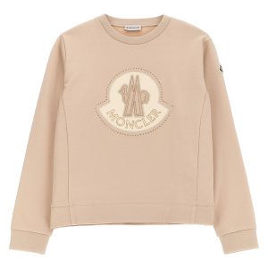 Rhinestone logo sweatshirt