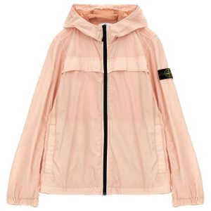Logo badge hooded jacket