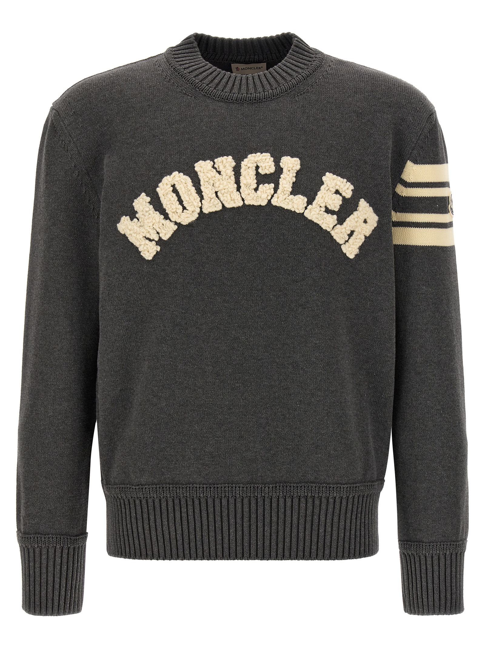Bouclé logo sweater
