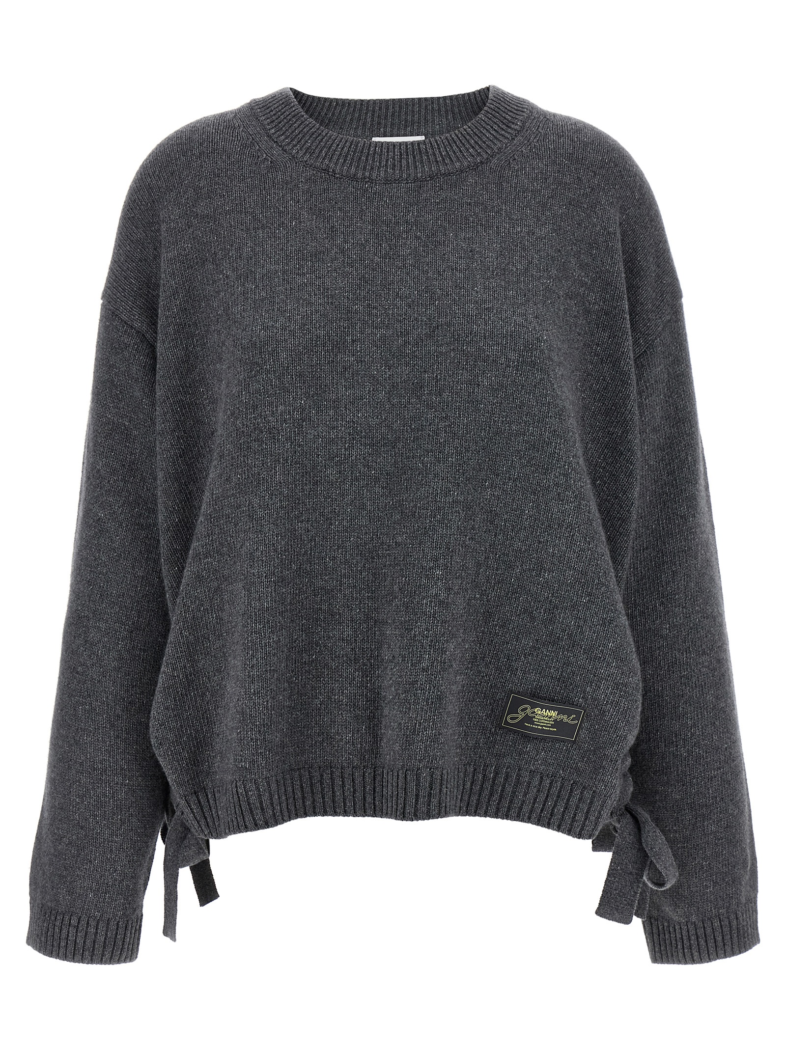 Side laces sweater