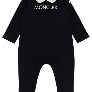 Logo embroidery jumpsuit