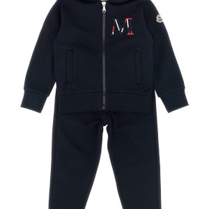 Logo embroidery sweatshirt + joggers