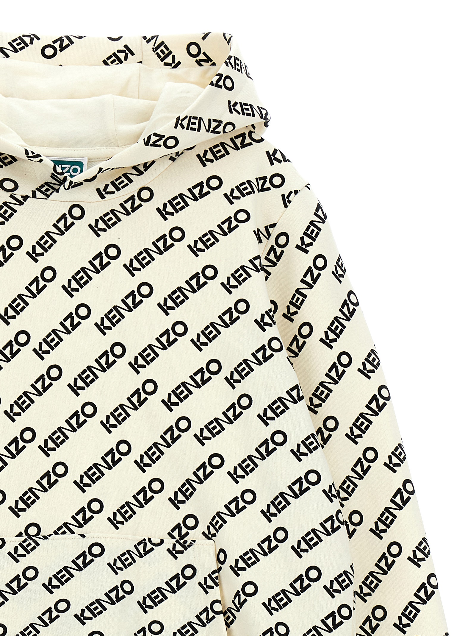 Logo print hoodie - immagine 3