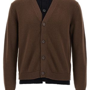 'Contrast Layered' cardigan