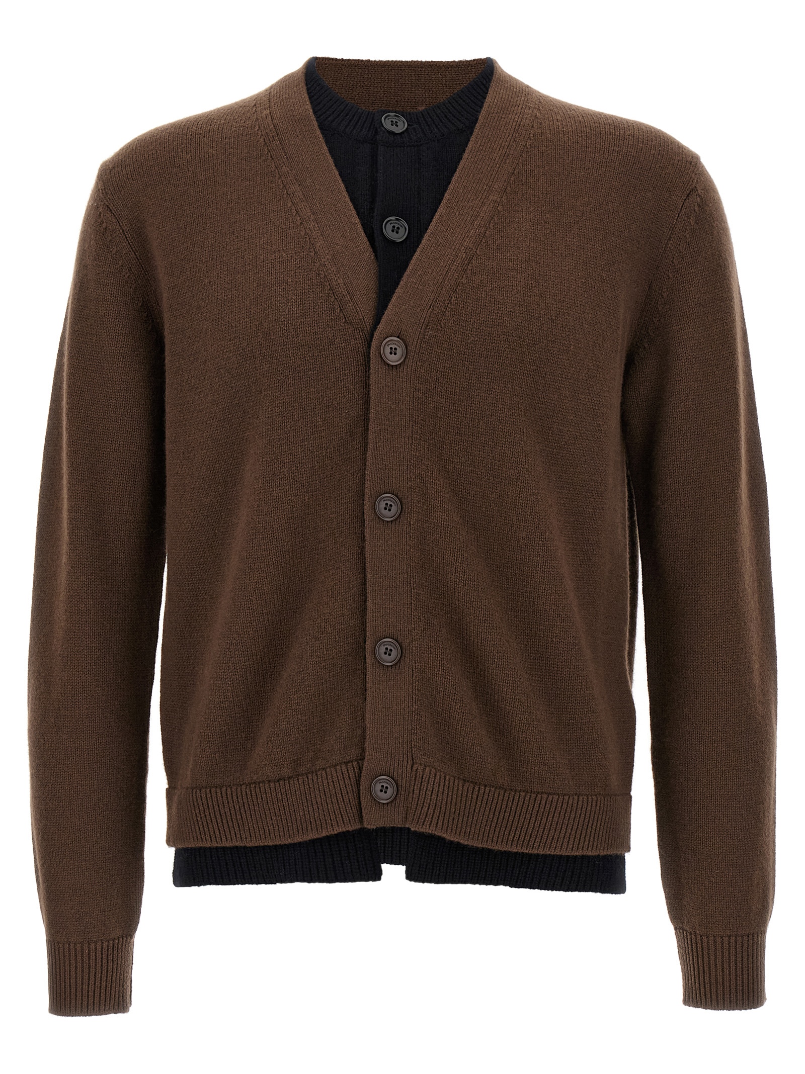 'Contrast Layered' cardigan