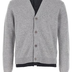 'Contrast Layered' cardigan