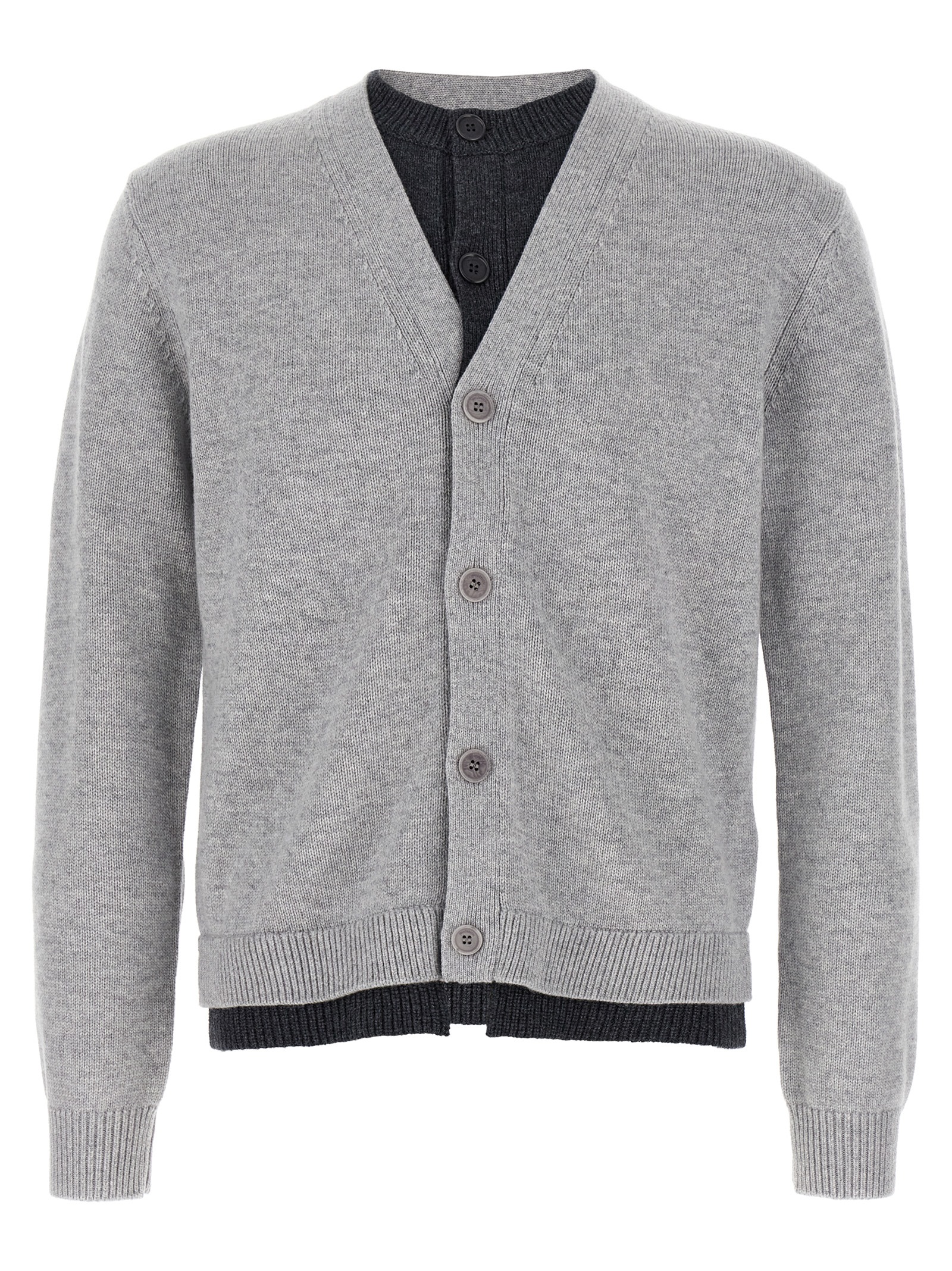 'Contrast Layered' cardigan