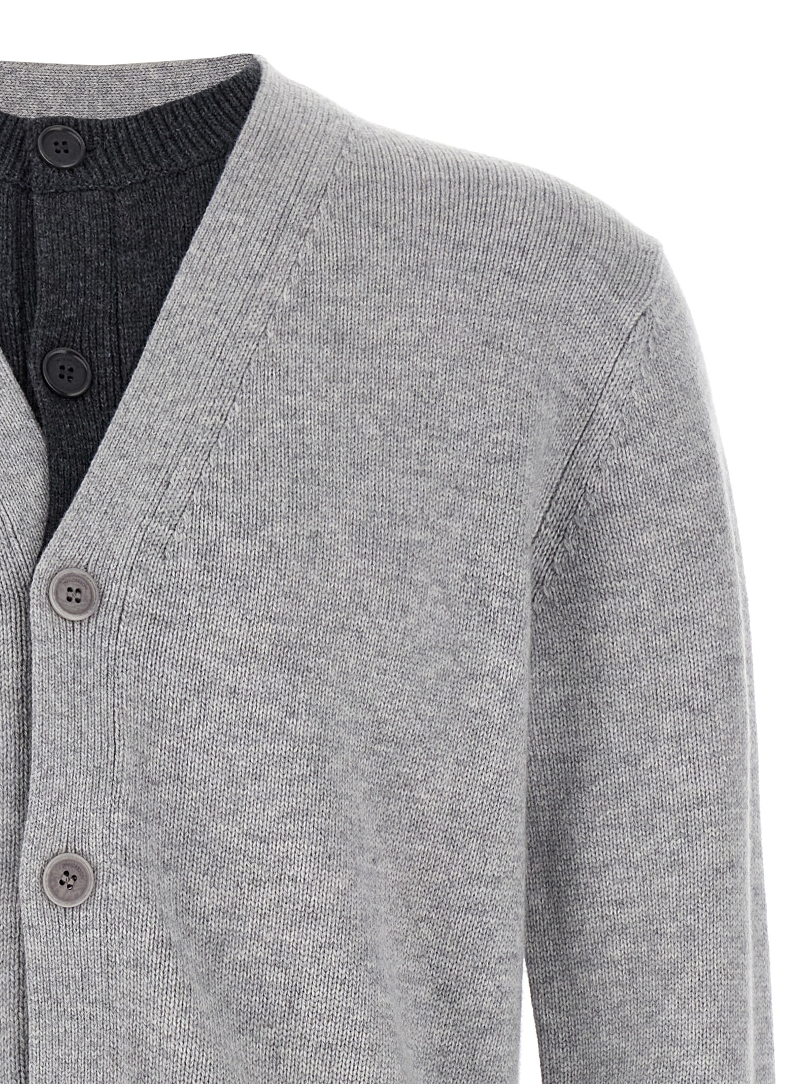 'Contrast Layered' cardigan - immagine 3