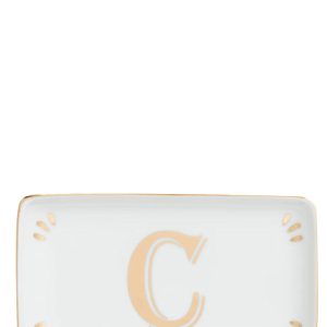 Rectangular letter 'C' valet tray