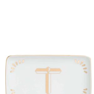 Rectangular letter 'T' valet tray