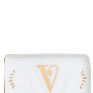 Rectangular letter 'V' valet tray