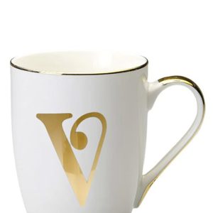 Cup letter 'V'